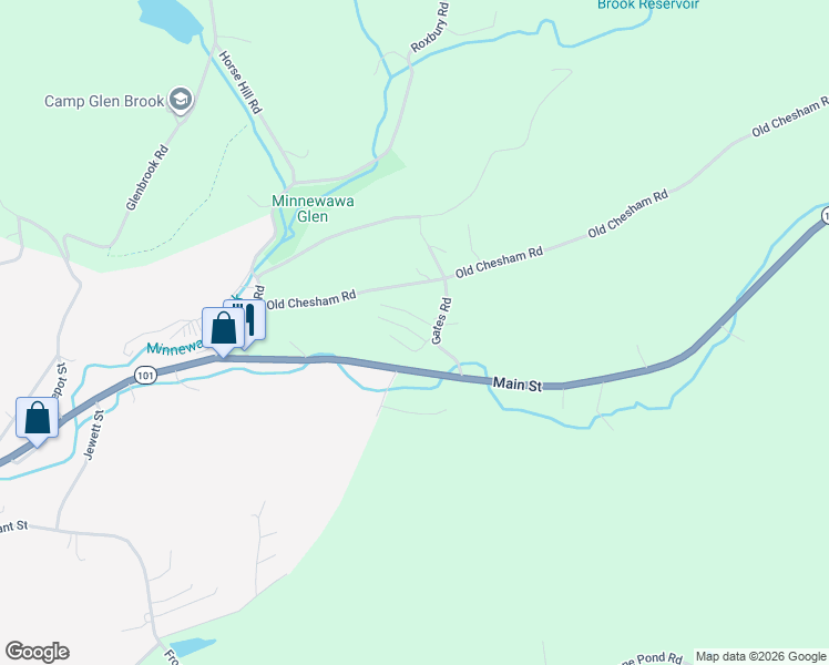 map of restaurants, bars, coffee shops, grocery stores, and more near Gates Road in Marlborough