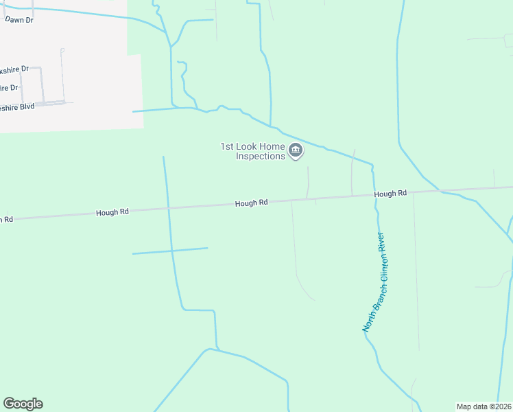 map of restaurants, bars, coffee shops, grocery stores, and more near 8083-8395 Hough Road in Almont
