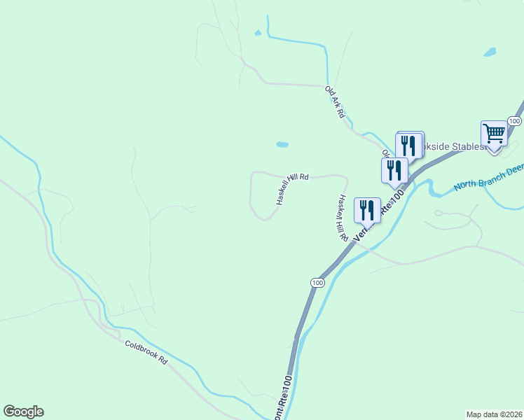 map of restaurants, bars, coffee shops, grocery stores, and more near 138 Haskell Hill Road in Wilmington