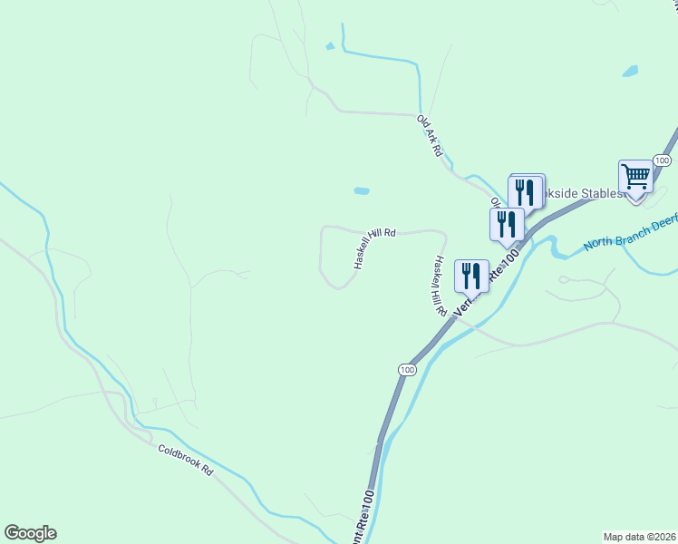 map of restaurants, bars, coffee shops, grocery stores, and more near 138 Haskell Hill Road in Wilmington