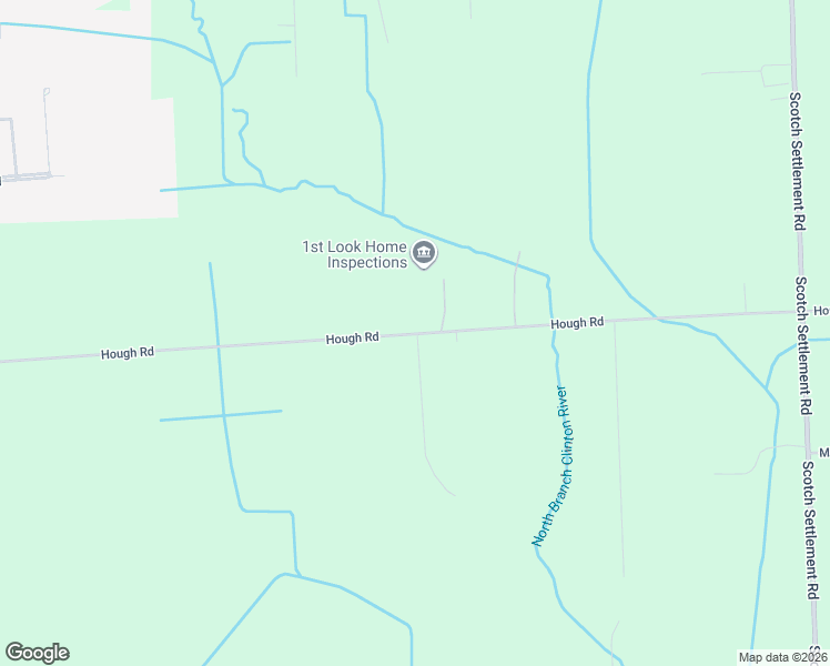 map of restaurants, bars, coffee shops, grocery stores, and more near 8395 Hough Road in Almont