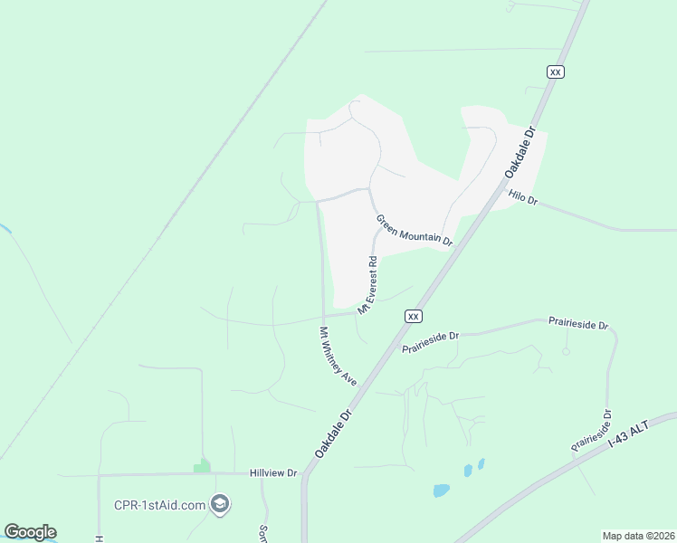 map of restaurants, bars, coffee shops, grocery stores, and more near W264S7520 Mount Whitney Avenue in Waukesha