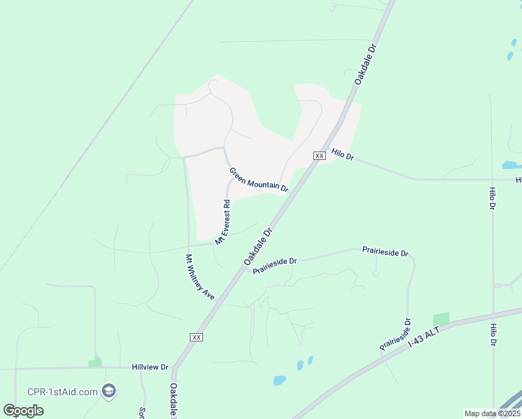 map of restaurants, bars, coffee shops, grocery stores, and more near S75W26200 Stoneridge Court in Waukesha