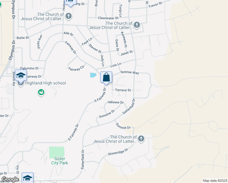 map of restaurants, bars, coffee shops, grocery stores, and more near 1777 Sunrise Way in Pocatello
