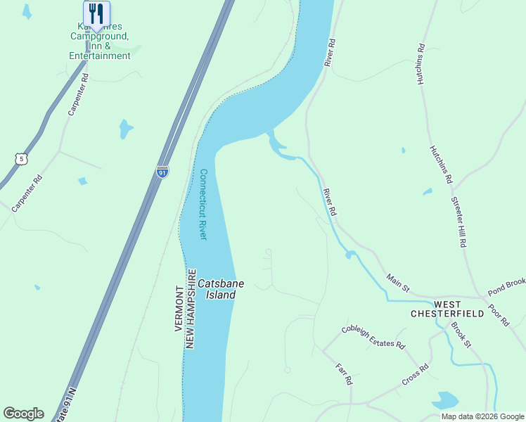 map of restaurants, bars, coffee shops, grocery stores, and more near 34 Farr Road in Chesterfield