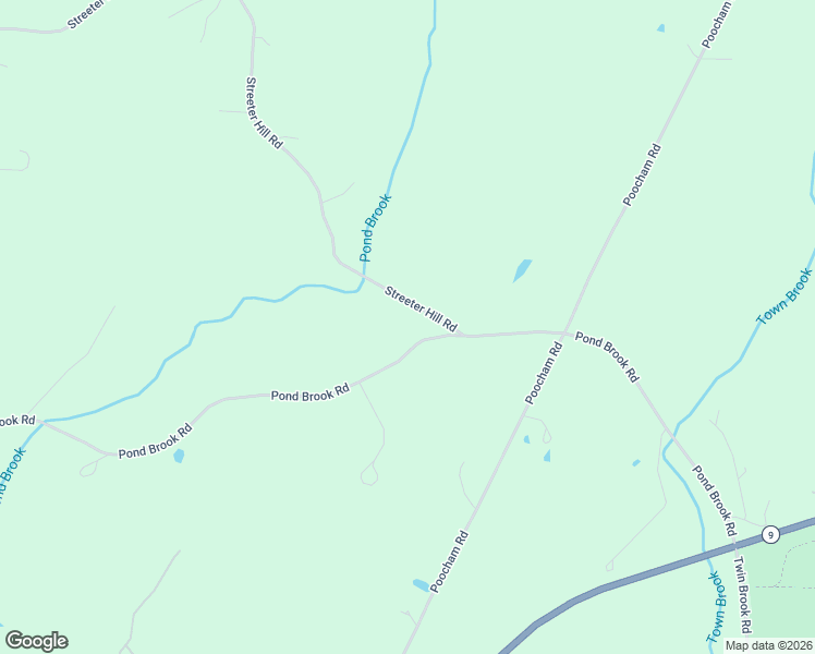 map of restaurants, bars, coffee shops, grocery stores, and more near 184 Pond Brook Road in Chesterfield