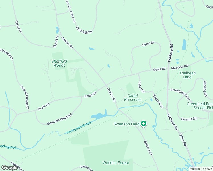 map of restaurants, bars, coffee shops, grocery stores, and more near 129 Jenkins Road in Bedford