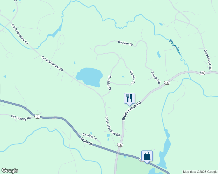 map of restaurants, bars, coffee shops, grocery stores, and more near 27 Boulder Drive in Dublin