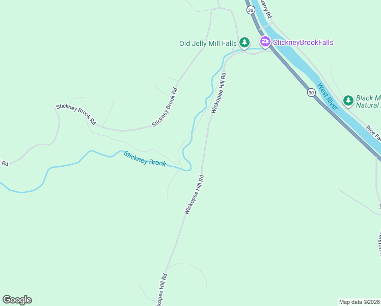 map of restaurants, bars, coffee shops, grocery stores, and more near 183 Bear Hill Road in Dummerston