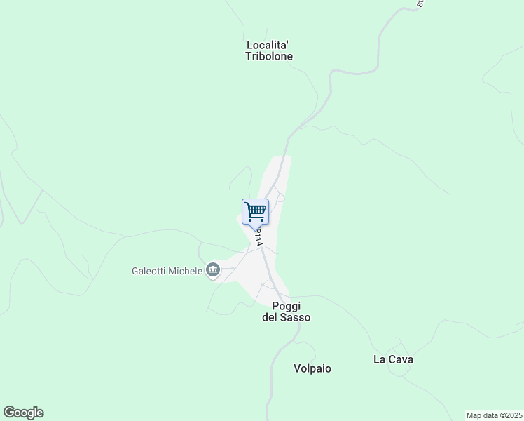 map of restaurants, bars, coffee shops, grocery stores, and more near 5 Via Orvieto in Poggi del Sasso