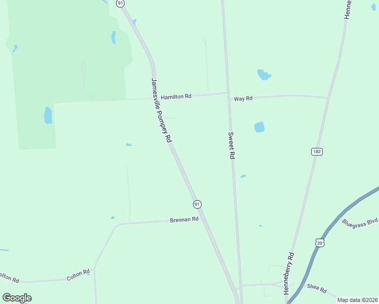 map of restaurants, bars, coffee shops, grocery stores, and more near 2846 New York 91 in Jamesville