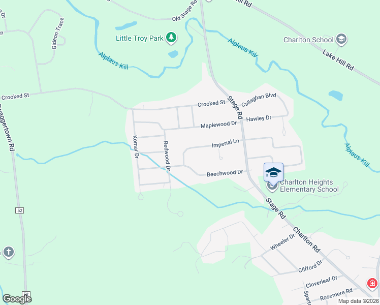 map of restaurants, bars, coffee shops, grocery stores, and more near 15 Imperial Lane in Ballston Lake