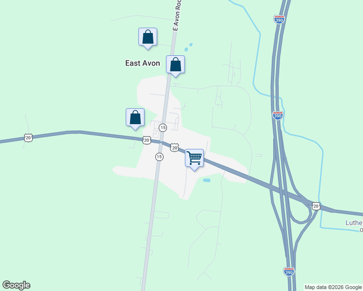 map of restaurants, bars, coffee shops, grocery stores, and more near 5635 East Avon Lima Road in Avon