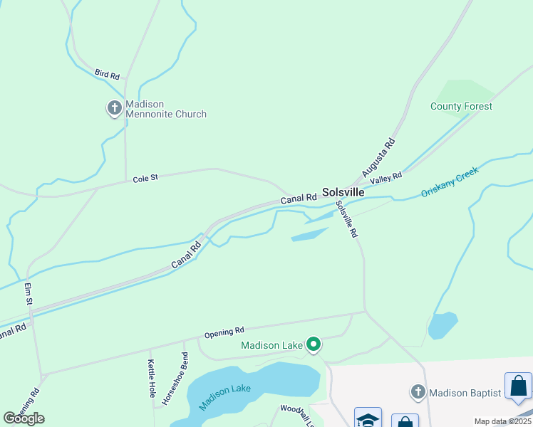 map of restaurants, bars, coffee shops, grocery stores, and more near 4178 Canal Road in Madison