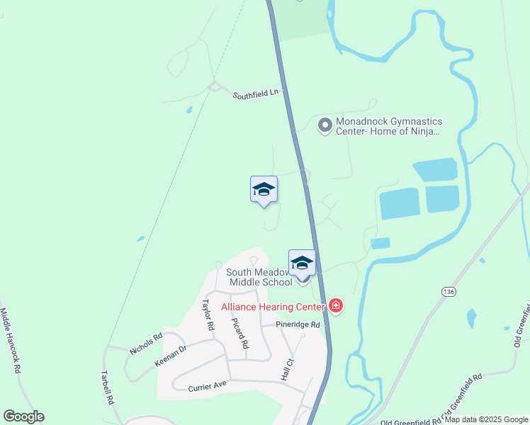 map of restaurants, bars, coffee shops, grocery stores, and more near 184 Hancock Road in Peterborough