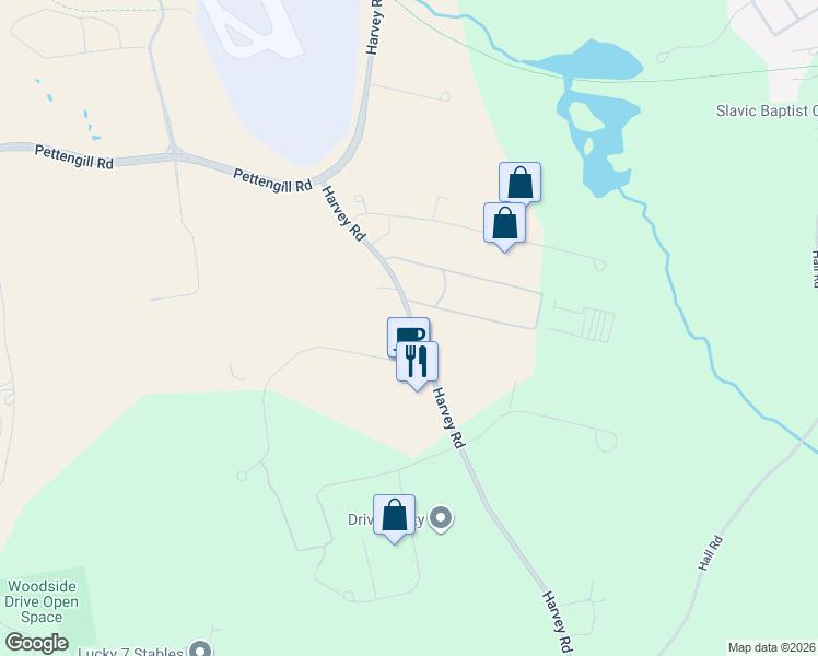 map of restaurants, bars, coffee shops, grocery stores, and more near 63R Harvey Road in Londonderry