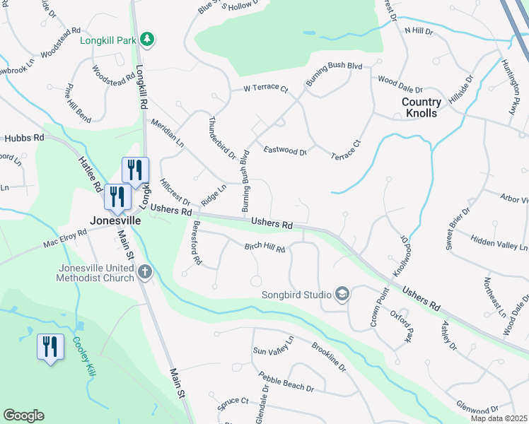 map of restaurants, bars, coffee shops, grocery stores, and more near 10 Southwood Drive in Ballston Lake