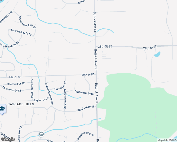 map of restaurants, bars, coffee shops, grocery stores, and more near 7977 30th Street Southeast in Forest Hills
