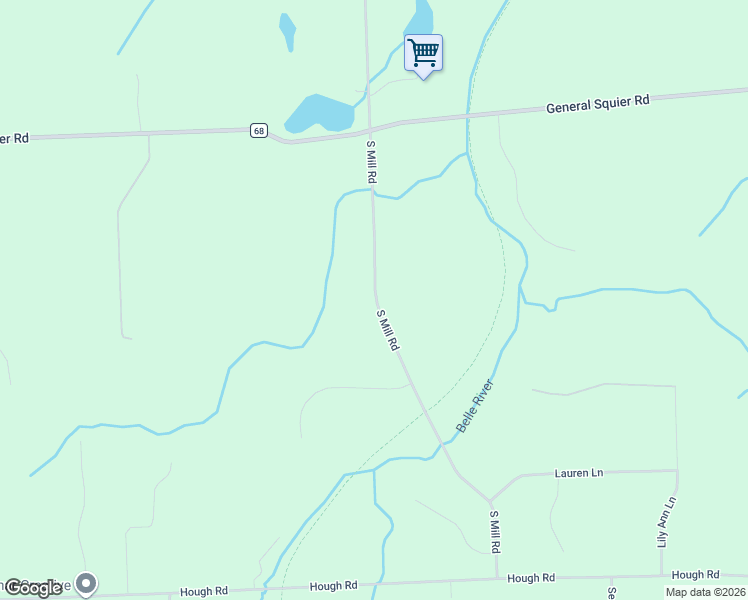 map of restaurants, bars, coffee shops, grocery stores, and more near 5130 South Mill Road in Dryden
