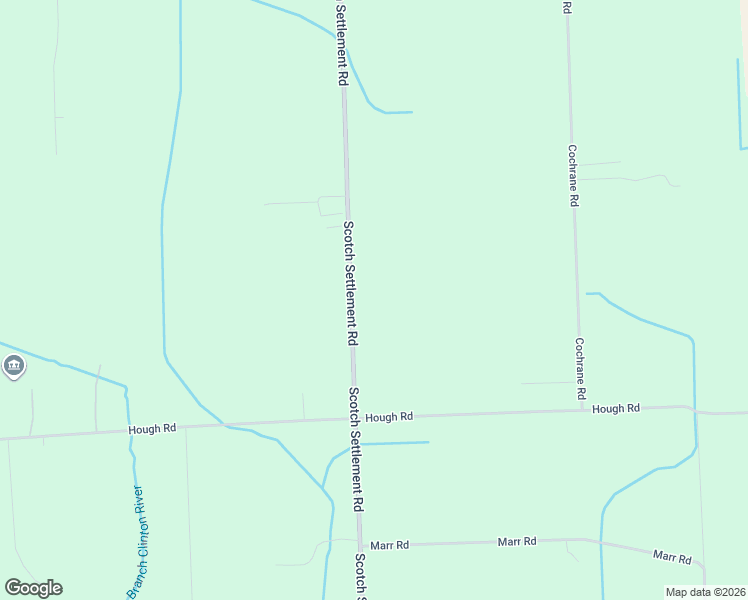 map of restaurants, bars, coffee shops, grocery stores, and more near 5371 Scotch Settlement Road in Almont