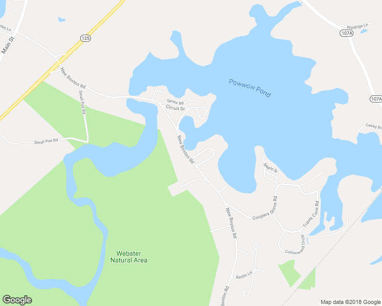 map of restaurants, bars, coffee shops, grocery stores, and more near 52 New Boston Road in Kingston