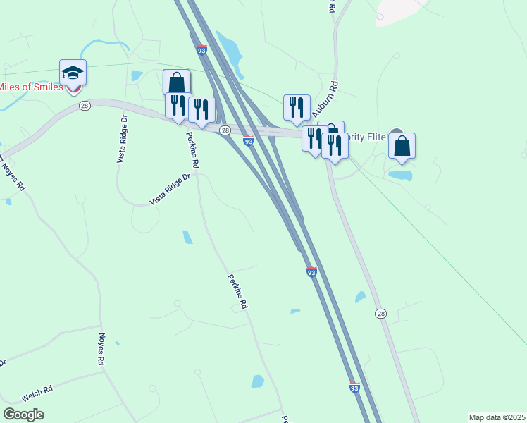 map of restaurants, bars, coffee shops, grocery stores, and more near Rockingham Road in Londonderry
