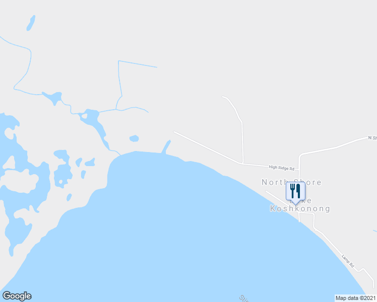 map of restaurants, bars, coffee shops, grocery stores, and more near W7989 High Ridge Road in Fort Atkinson