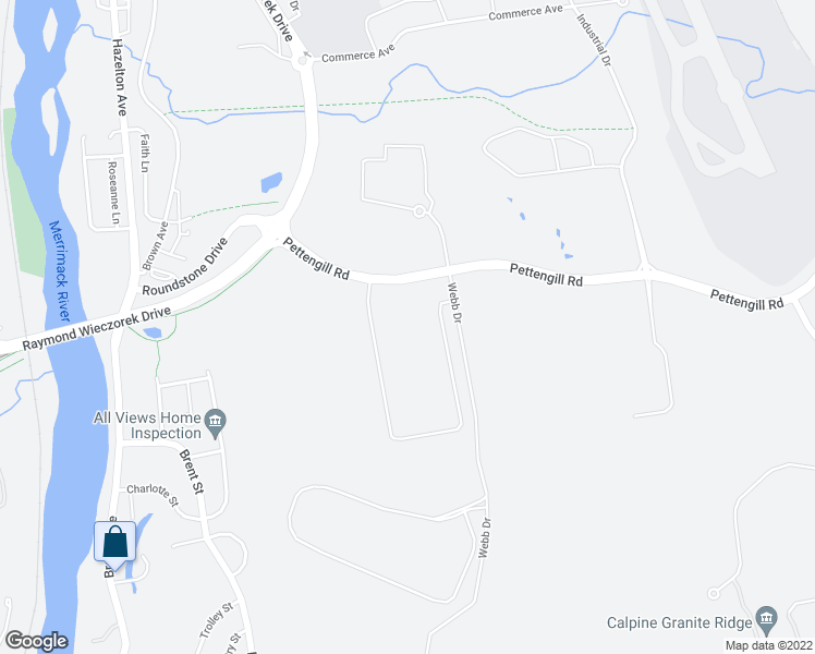 map of restaurants, bars, coffee shops, grocery stores, and more near 52 Pettingill Road in Londonderry