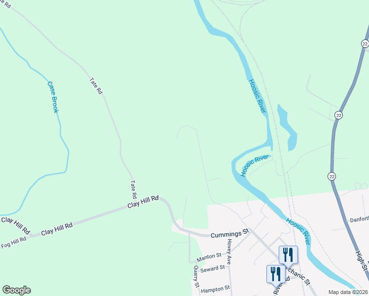 map of restaurants, bars, coffee shops, grocery stores, and more near 10 Mechanic Saint Exd in Hoosick Falls