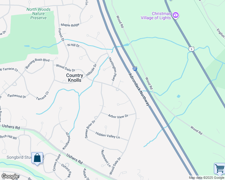 map of restaurants, bars, coffee shops, grocery stores, and more near 134 Wood Dale Drive in Ballston Lake