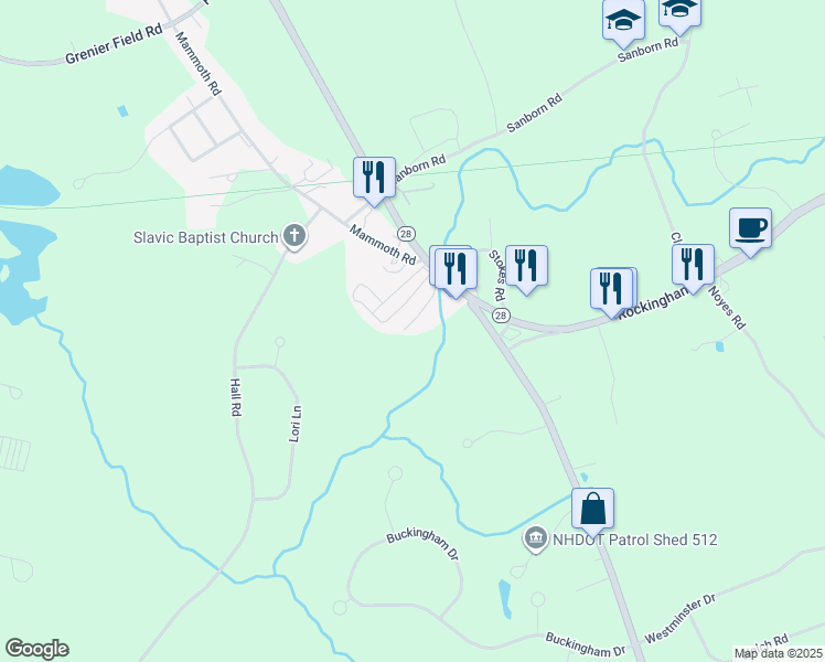 map of restaurants, bars, coffee shops, grocery stores, and more near 20 Hunter Boulevard in Londonderry