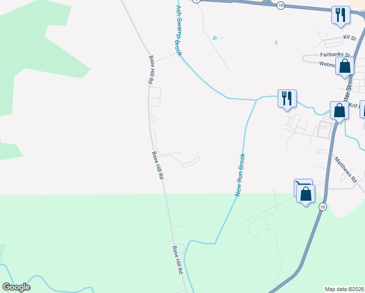 map of restaurants, bars, coffee shops, grocery stores, and more near 238 Base Hill Road in Keene