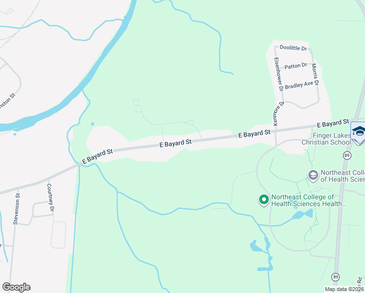 map of restaurants, bars, coffee shops, grocery stores, and more near 2986 East Bayard Street in Seneca Falls