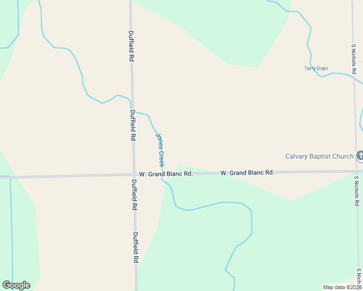 map of restaurants, bars, coffee shops, grocery stores, and more near 11414 W Grand Blanc Rd in Gaines