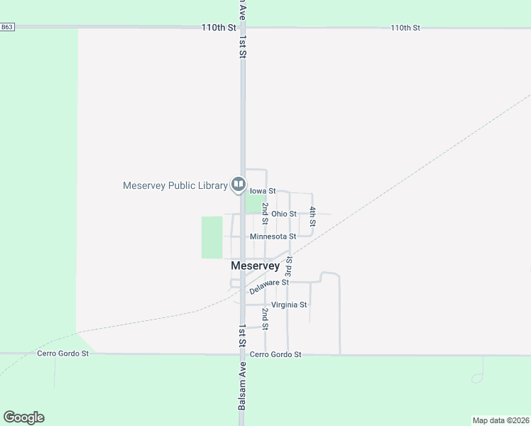 map of restaurants, bars, coffee shops, grocery stores, and more near 701 2nd Street in Meservey