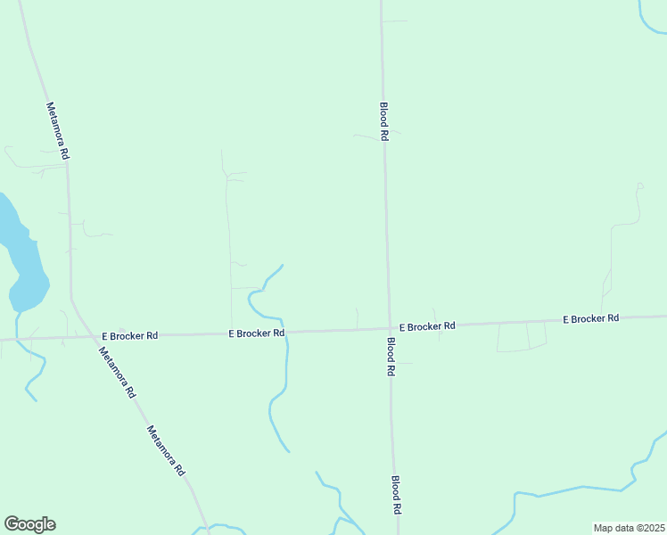 map of restaurants, bars, coffee shops, grocery stores, and more near 1400 East Brocker Road in Metamora