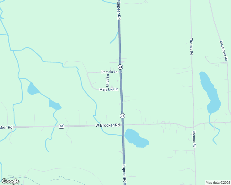 map of restaurants, bars, coffee shops, grocery stores, and more near 4909 South Lapeer Road in Metamora