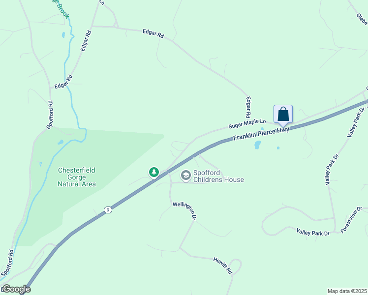 map of restaurants, bars, coffee shops, grocery stores, and more near 205 Sugar Maple Lane in Chesterfield