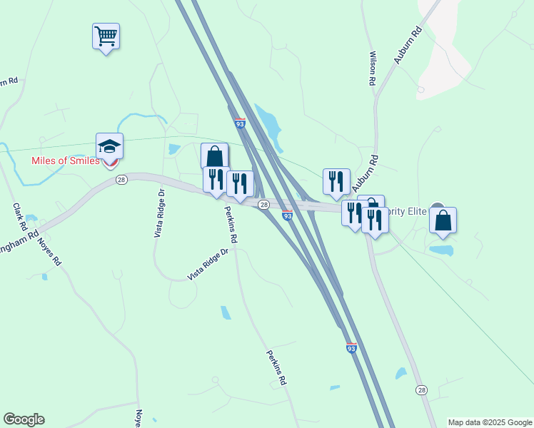 map of restaurants, bars, coffee shops, grocery stores, and more near Rockingham Rd in Londonderry