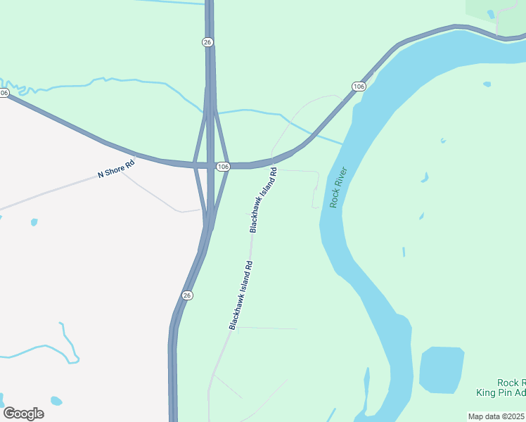 map of restaurants, bars, coffee shops, grocery stores, and more near N2040 Blackhawk Island Road in Fort Atkinson