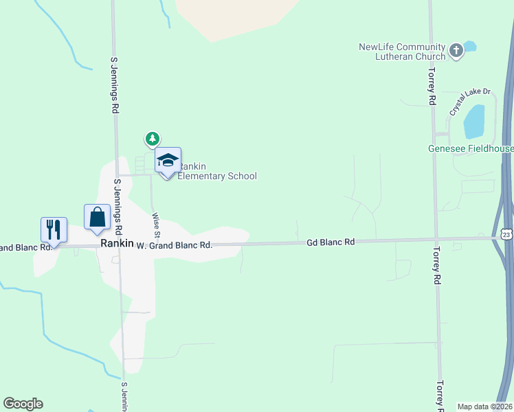 map of restaurants, bars, coffee shops, grocery stores, and more near 3254 Grand Blanc Road in Swartz Creek