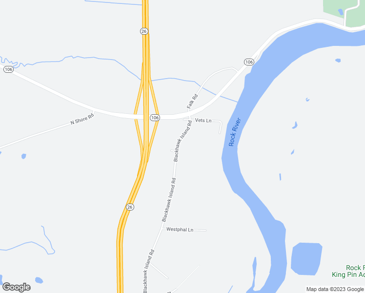 map of restaurants, bars, coffee shops, grocery stores, and more near N2040 Blackhawk Island Road in Fort Atkinson