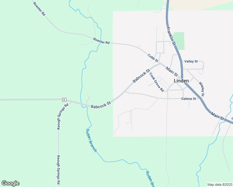 map of restaurants, bars, coffee shops, grocery stores, and more near 131 Babcock Street in Linden