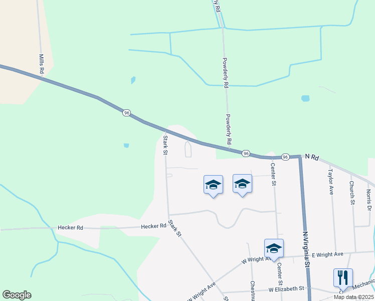 map of restaurants, bars, coffee shops, grocery stores, and more near 1400 New York 96 in Waterloo