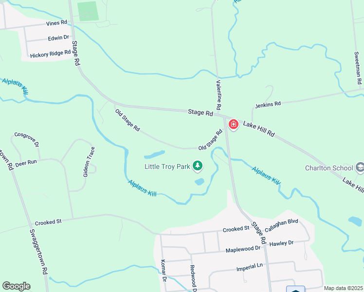map of restaurants, bars, coffee shops, grocery stores, and more near 26 Old Stage Road in Ballston Lake