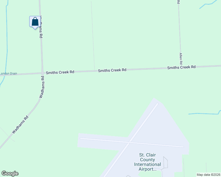 map of restaurants, bars, coffee shops, grocery stores, and more near 5273 Smiths Creek Road in Smiths Creek