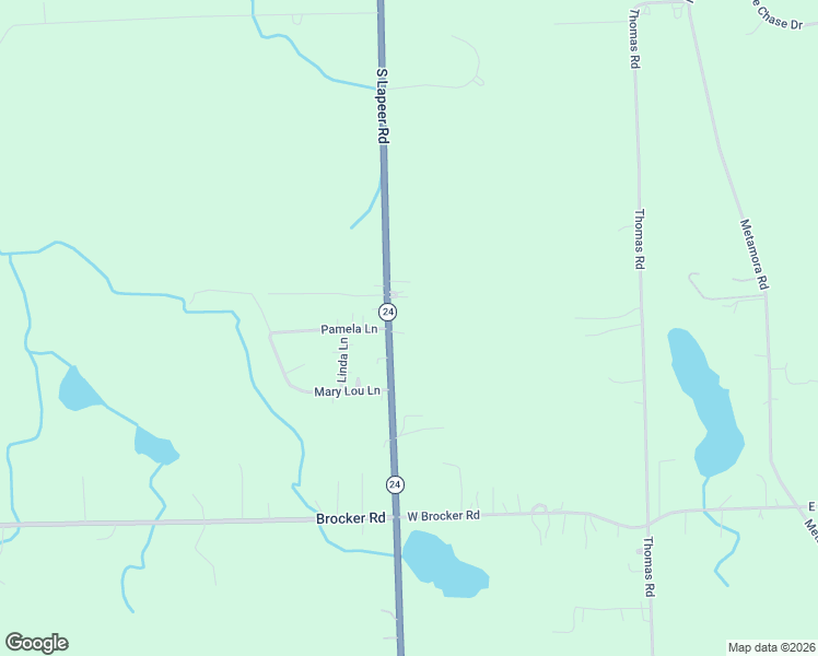 map of restaurants, bars, coffee shops, grocery stores, and more near 4805 South Lapeer Road in Metamora