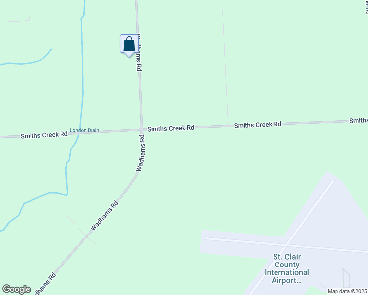 map of restaurants, bars, coffee shops, grocery stores, and more near 5405 Smiths Creek Road in Kimball