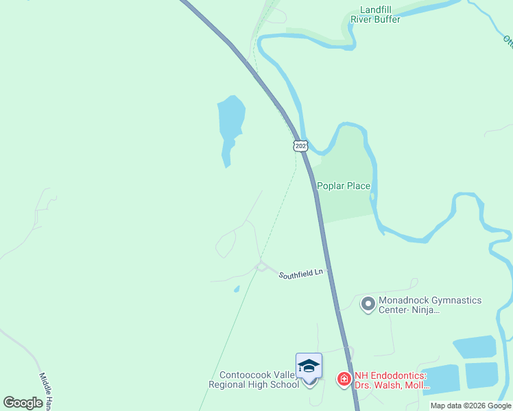 map of restaurants, bars, coffee shops, grocery stores, and more near 401 Southfield Lane in Peterborough