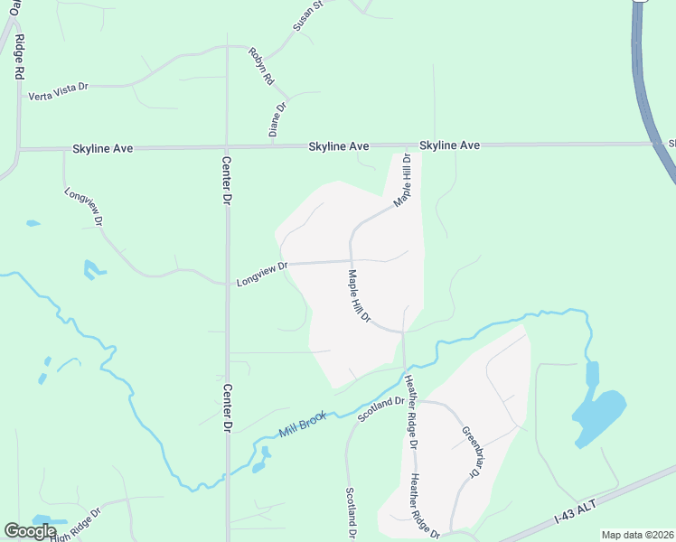map of restaurants, bars, coffee shops, grocery stores, and more near S69W24775 Longview Drive in Waukesha